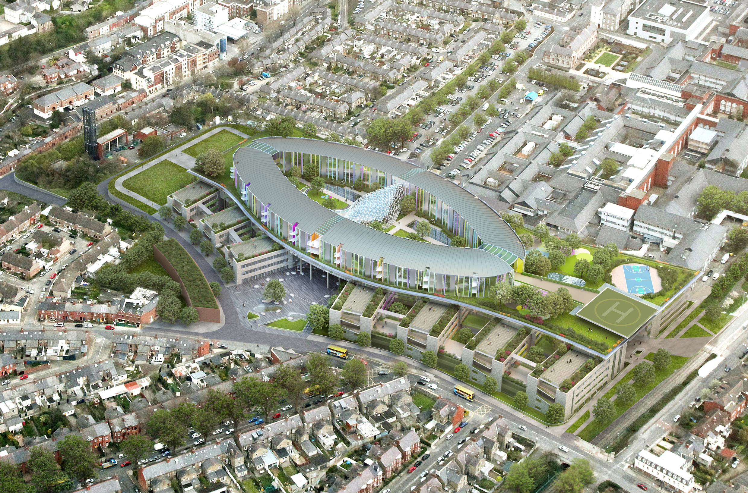 BDP's proposed National Children’s Hospital in Dublin [revealed April 2015]