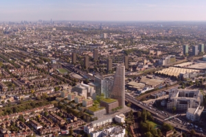 North site masterplan showing including residential tower