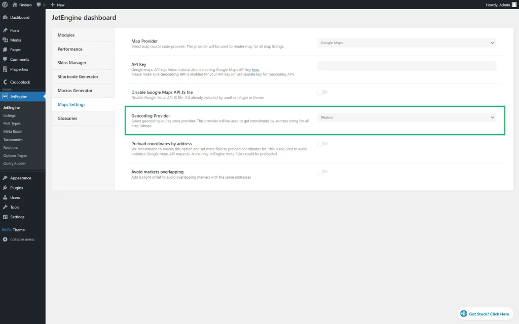 photon geocoding provider