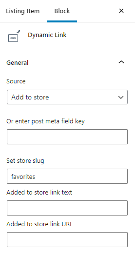 add to store dynamic link