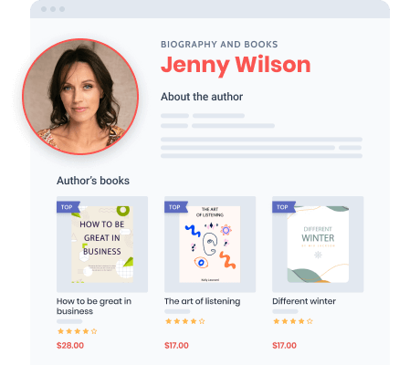 custom author page template