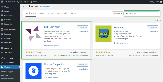 captcha 4wp plugin downloading