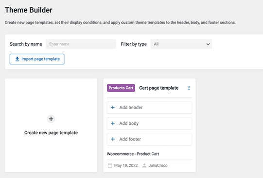 cart template conditions