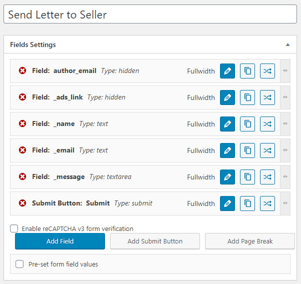 correct form field names