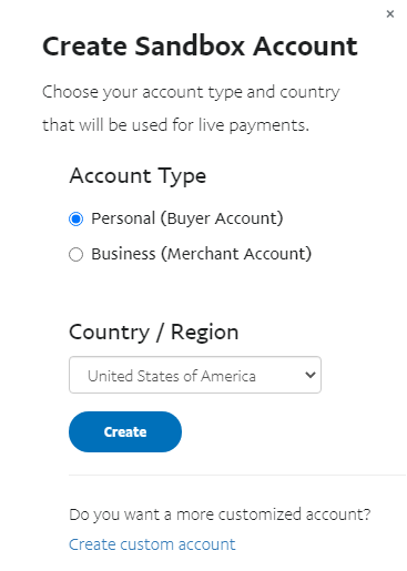 creating an account