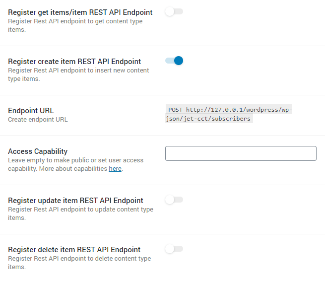 register create endpoint