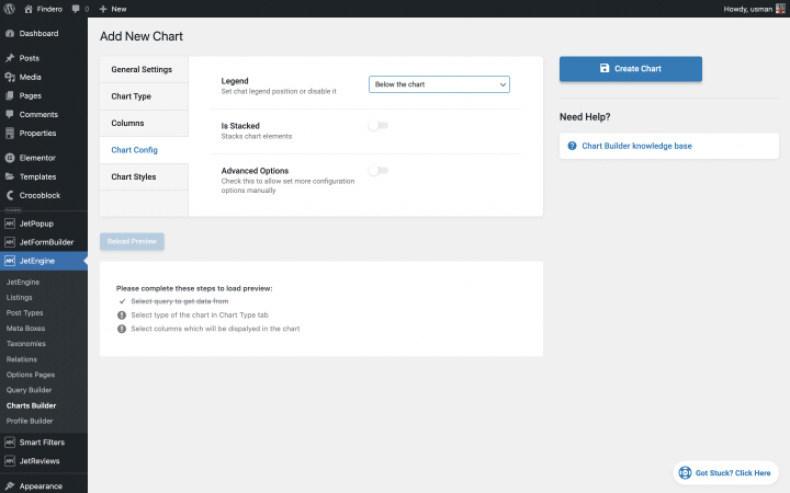 dynamic chart configuration