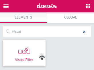 visual filter widget