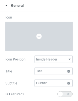 Pricing Table General Settings