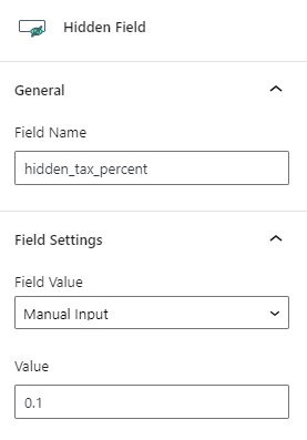 hidden field values