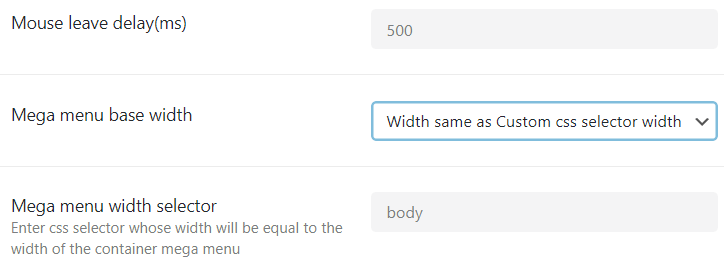 mega menu base width in jetmenu settings