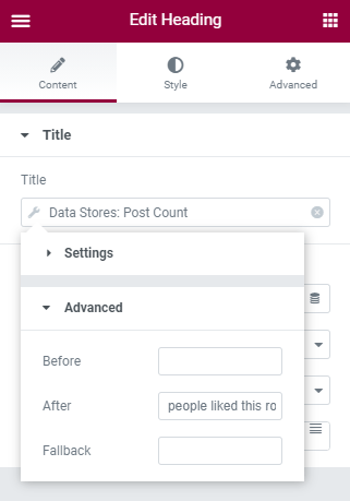 Post count dynamic tag