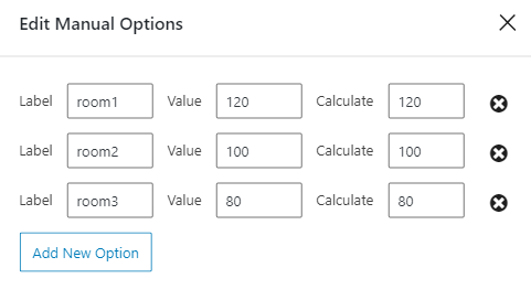 radio field values