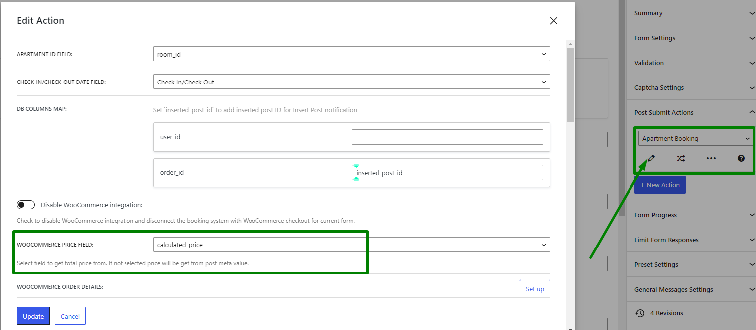 woocommerce price field completed