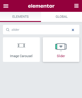 Slider widget