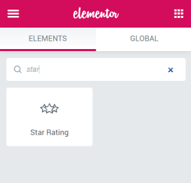 Star rating widget