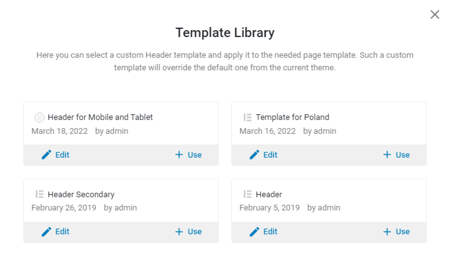 template library