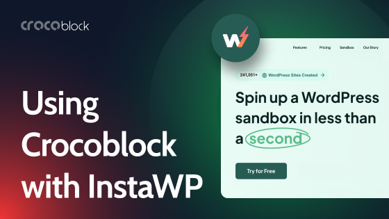 Using InstaWP WordPress Sandbox with Crocoblock Plugins